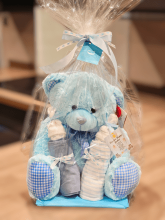 large teddy and nappy babies