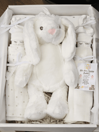 white rabbit hamper