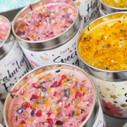 Seriously scented sparkly candles