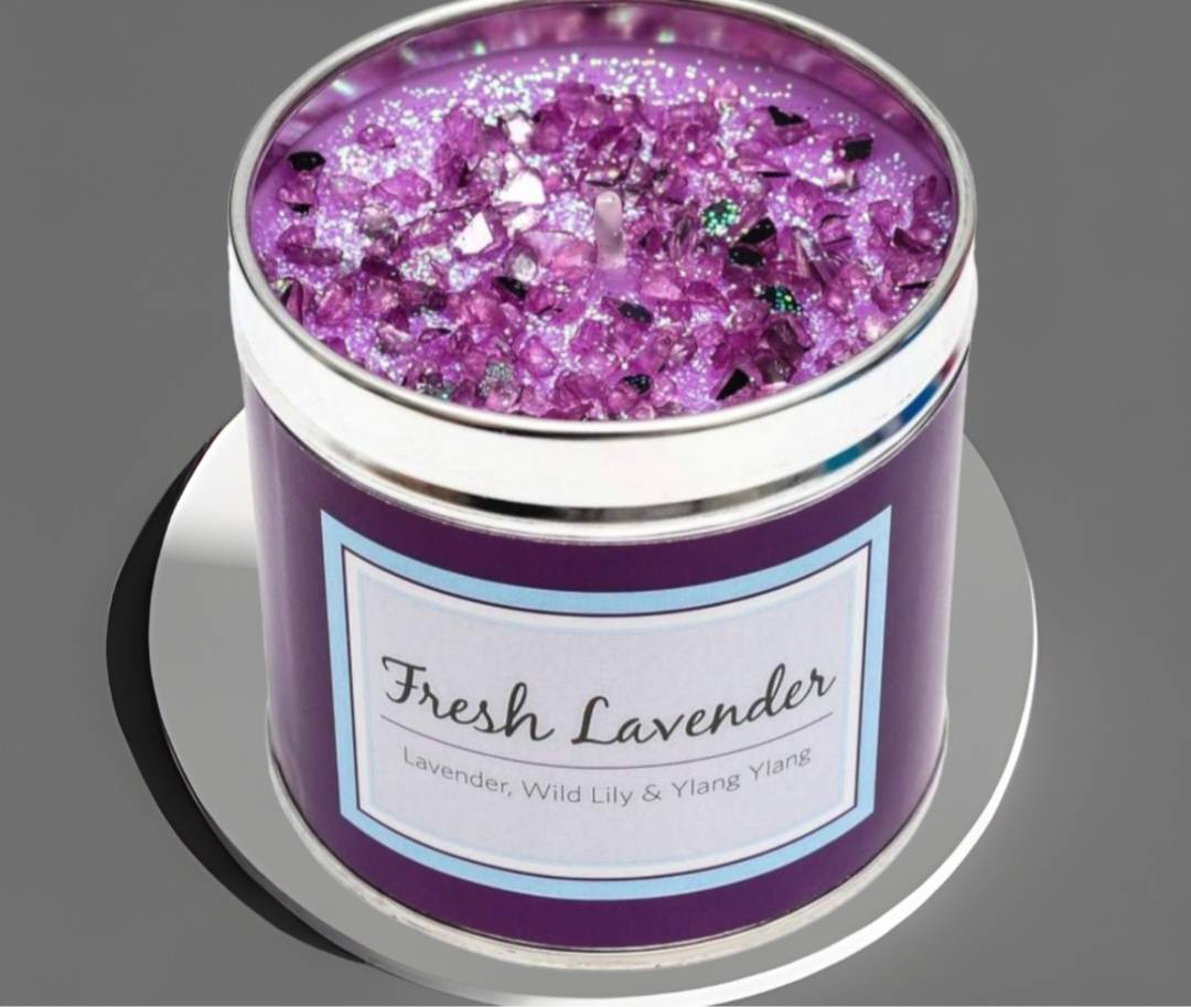 fresh lavender candle
