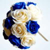 Blue and cream bouquet