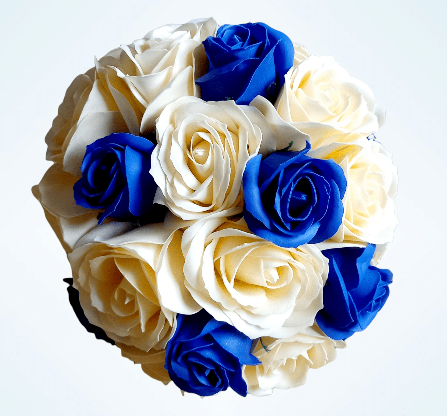 Blue and cream bouquet 2