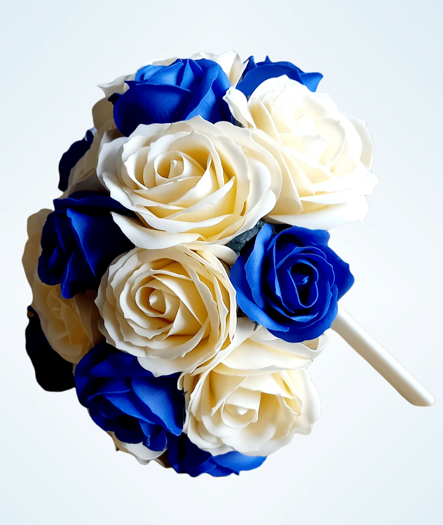 Blue and cream bouquet