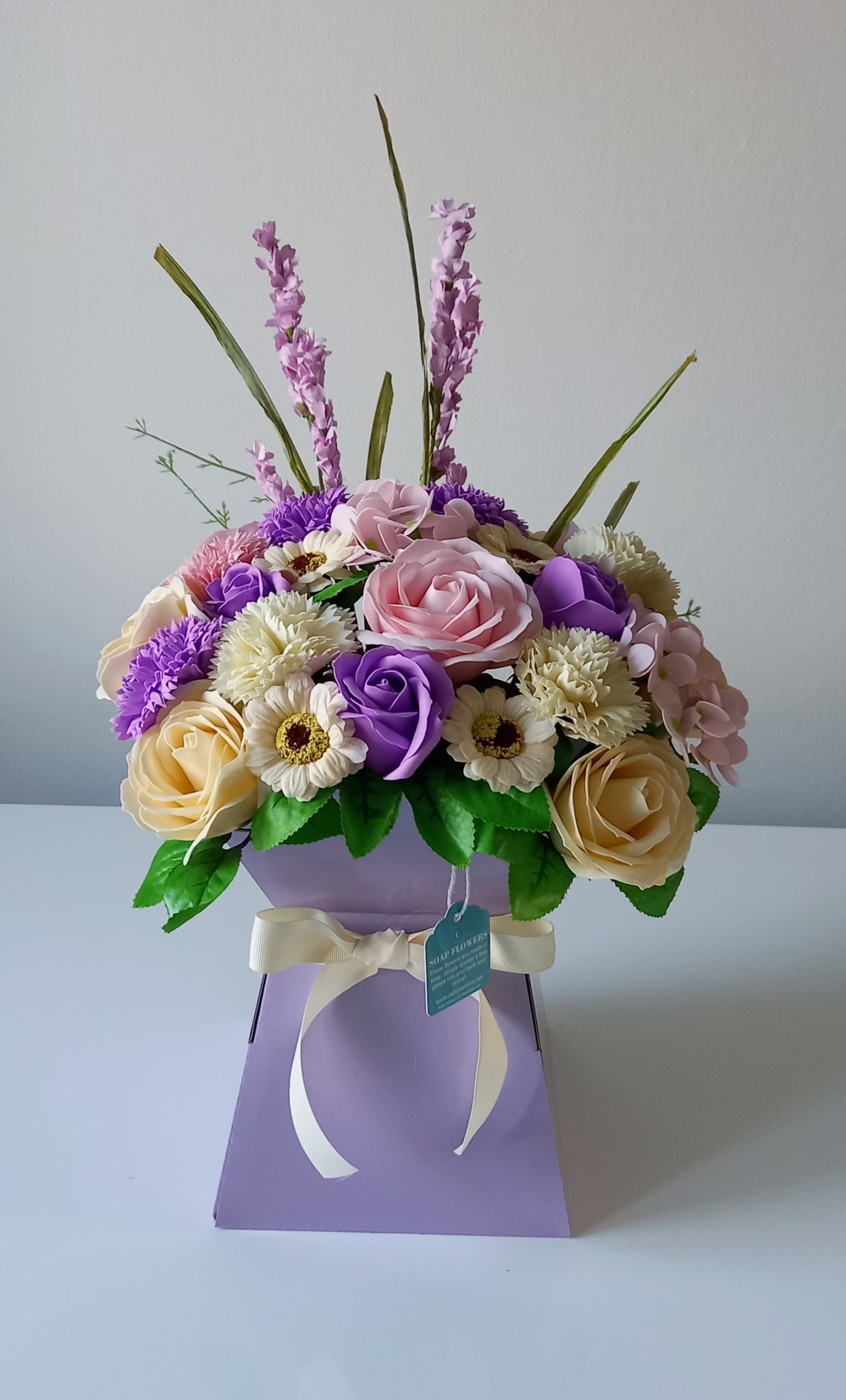 luxury lilac cream and pink