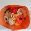orange and peach
