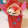 5 stem flower bag with peonie