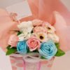 pink and blue 12 stem