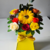 autumnal sunflower transporter vase