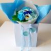 blue flower bag