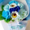 blue flower bag top