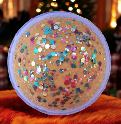 christmas lights bath bomb