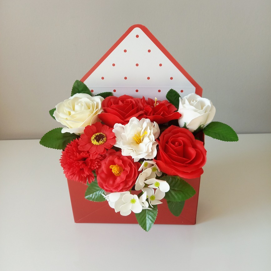 red and white envelope box resized