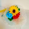 3 stem posey with sunflower