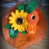 3 stem sunflower and oranges