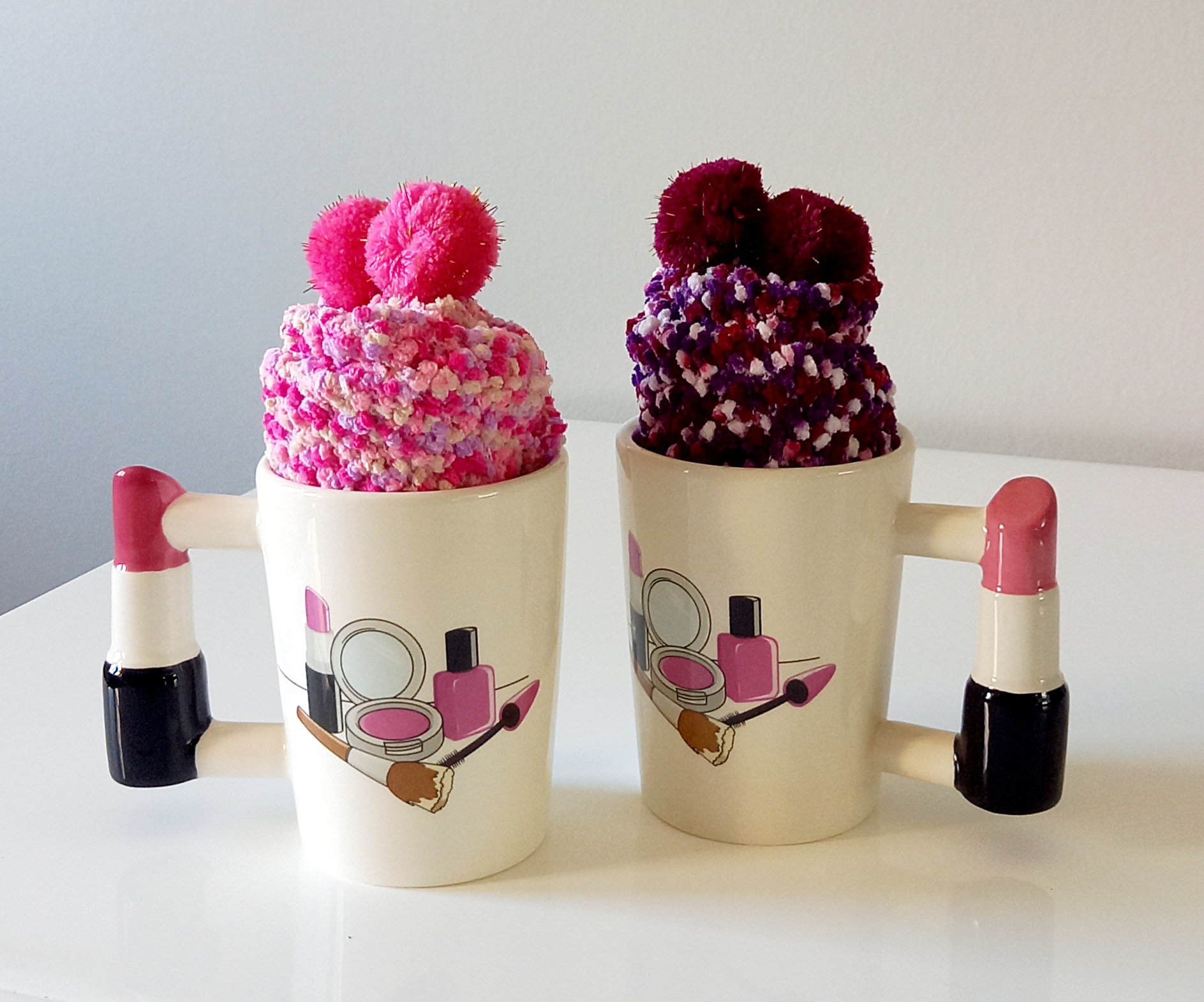 lipstick cup and socks