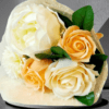 4 stem posey with 1 peonie