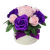 dusky pink and purple small hatbox dusky pink and purple small hatbox