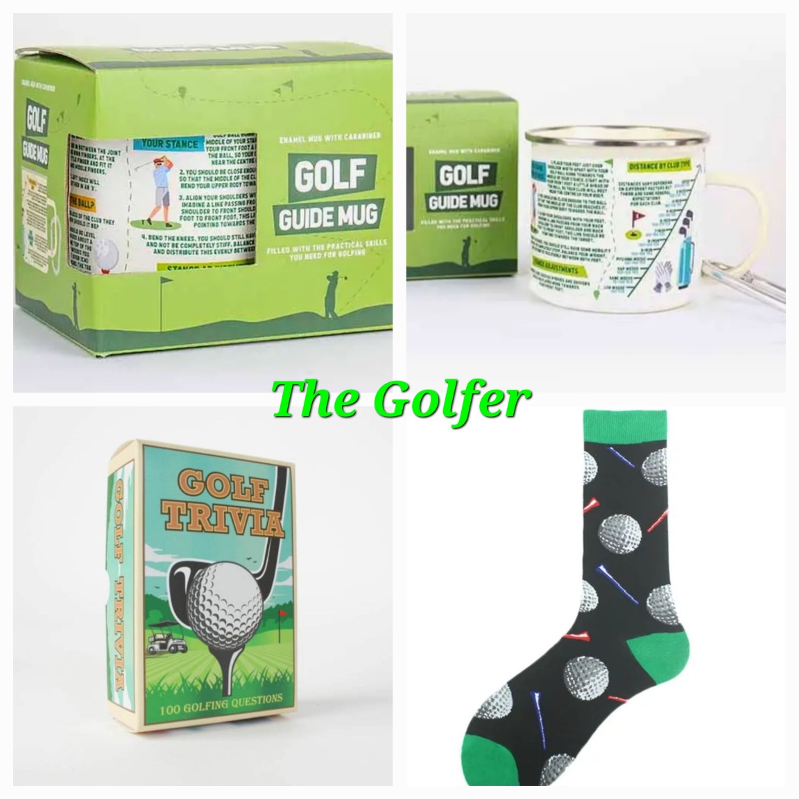 the golfer collage