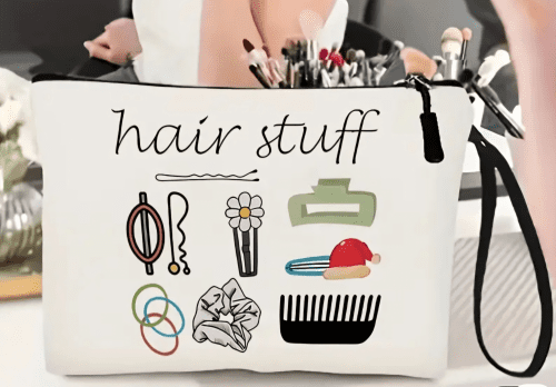 Hair essentials make up bag