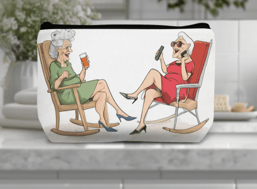 funny old friends makeup bag