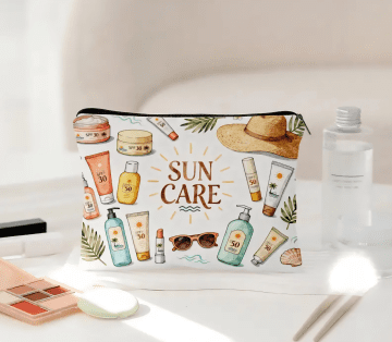 Suncare pouch