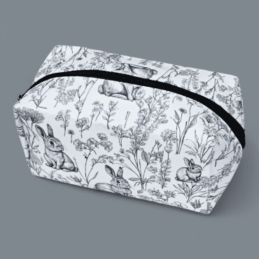 rabbit makeup bag