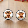 highland cow earings highland cow earings