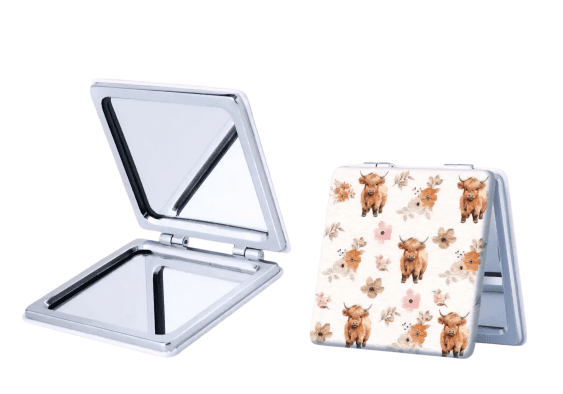 highland cow mirror