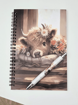 notebook and pen