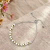 adjustble start bracelet silver and gold